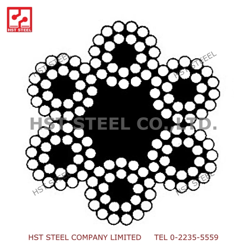 POWER ROPE - ลวดสลิง Ungalvanized 6x25 + IWRC